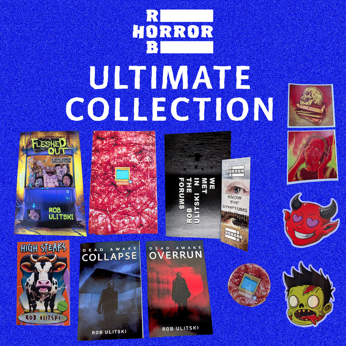 'Ultimate Collection' - Six signed horror books + merch