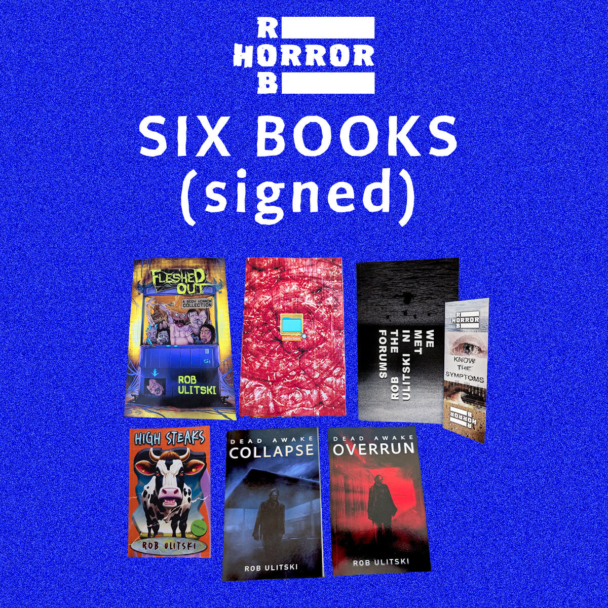 'Ultimate Collection' - Six signed horror books + merch